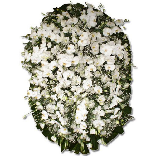 COROA DE FLORES TAMANHO G ORQUÍDEAS