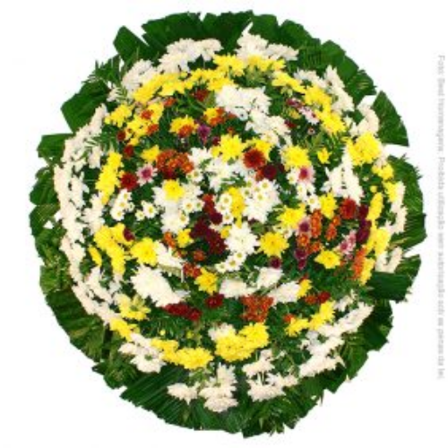 COROA DE FLORES TAMANHO P CAMPO 1