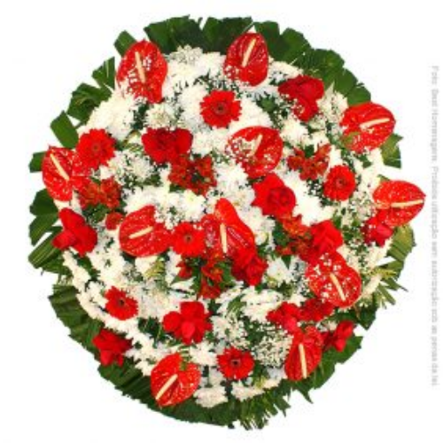COROA DE FLORES TAMANHO P CORES 4
