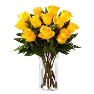 ARRANJO DE ROSAS AMARELAS 2 DÚZIAS
