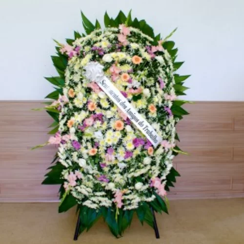 COROA DE FLORES TAMANHO G CAMPO 1 ESPECIAL