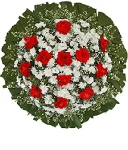 COROA DE FLORES TAMANHO P CORES 3