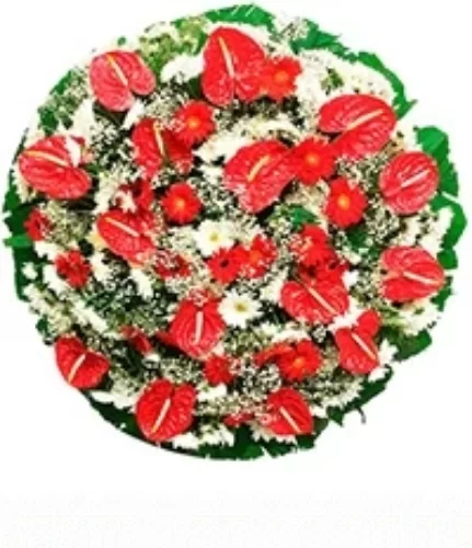 COROA DE FLORES TAMANHO P CORES 5