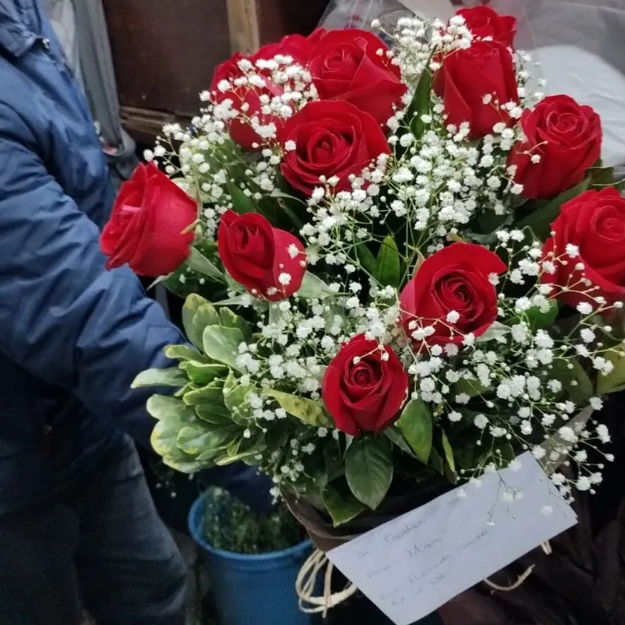 BUQUÊ DE ROSAS NACIONAL 1 DÚZIA - Imagem 8