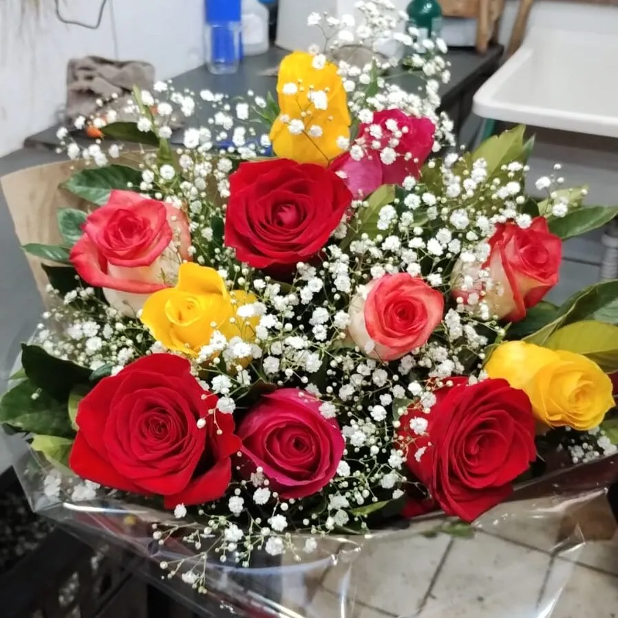 BUQUÊ DE ROSAS NACIONAL 1 DÚZIA - Imagem 3