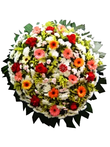 COROA DE FLORES TAMANHO P CORES 7