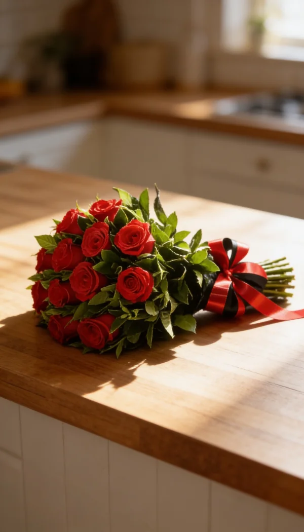 BUQUÊ DE ROSAS NACIONAL 1 DÚZIA