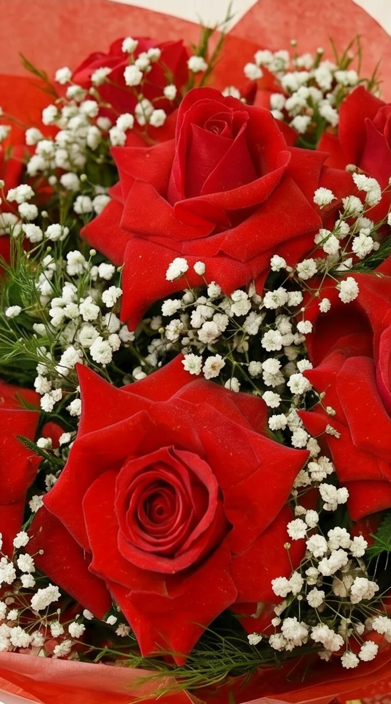 BUQUÊ DE ROSAS COLOMBIANAS ABERTAS COM 06 UNI - Imagem 2