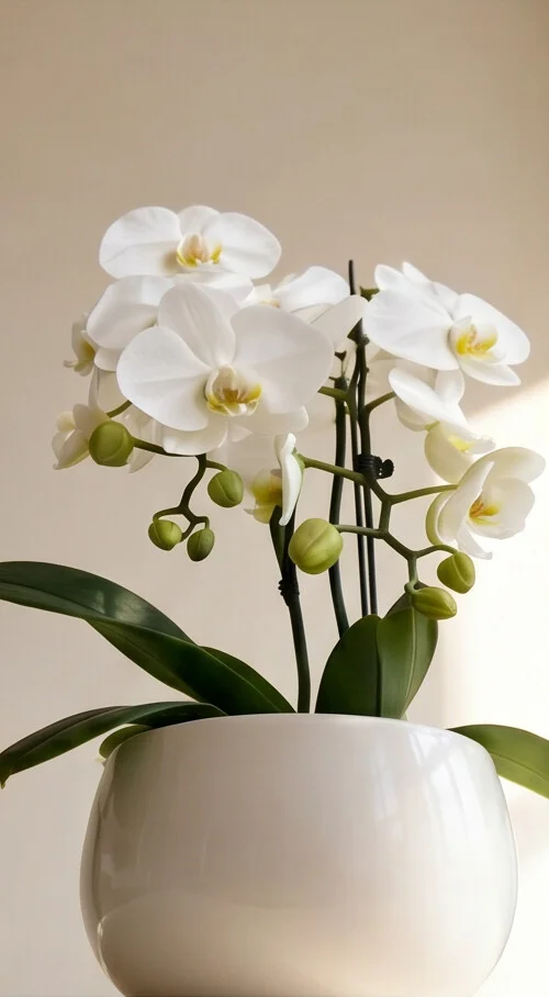 Orquídea Dupla Branca - Imagem 7