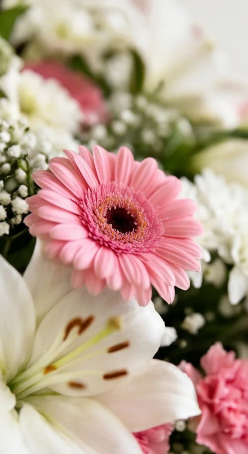 COROA DE FLORES TAMANHO P ROSA ESPECIAL - Imagem 3
