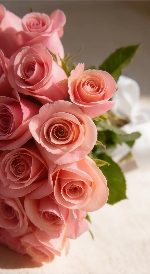 BUQUÊ DE ROSAS ROSA COM 30 UNI - Imagem 2