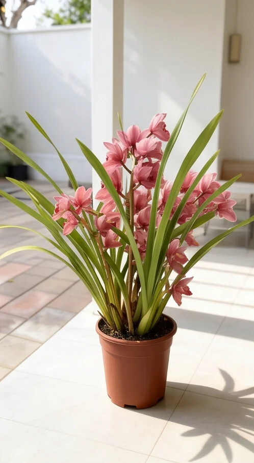 Orquídea Cymbidium Rosa no Crepom - Imagem 7