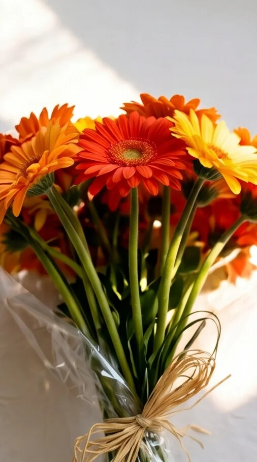 Buque De Gerberas (Laranja, Amarela, Vermelha) -  2 Dúzias - Imagem 5