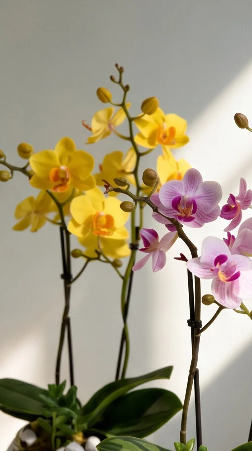Mini Orquídeas em Aquário de Vidro - Imagem 3