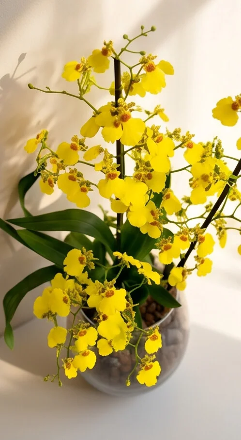 Orquídea Chuva de Ouro no Aquário de Vidro - Imagem 3