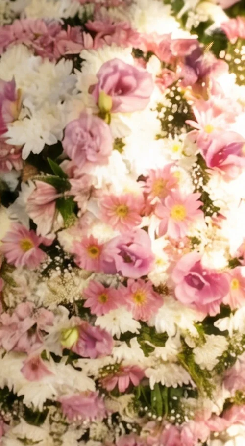 COROA DE FLORES TAMANHO P ROSA 2 - Imagem 6