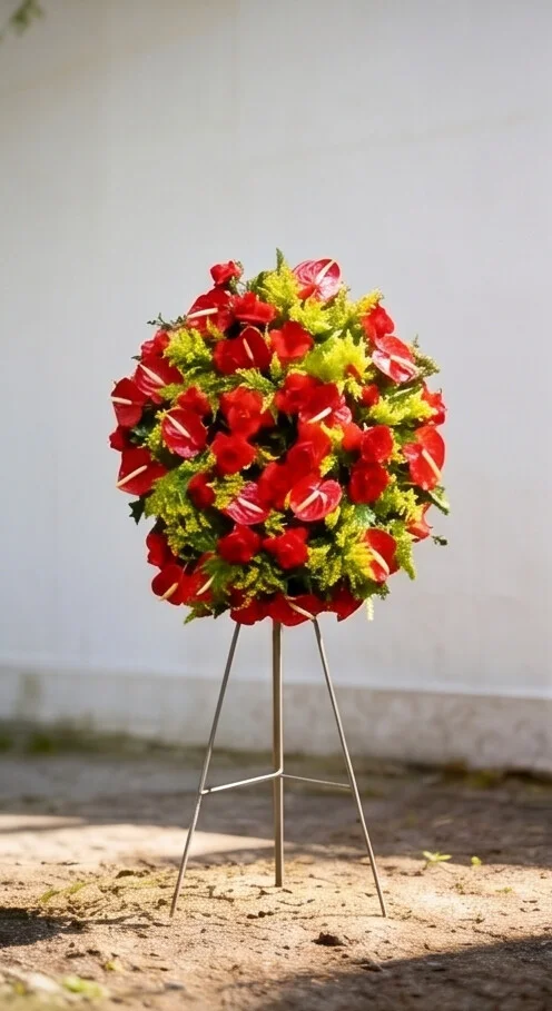 COROA DE FLORES TAMANHO P CORES 6