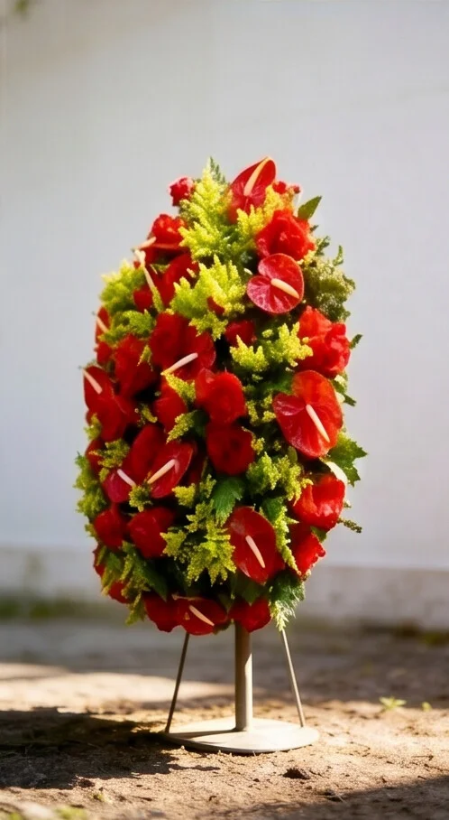 COROA DE FLORES TAMANHO P CORES 6 - Imagem 2