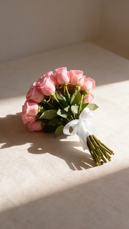 BUQUÊ DE ROSAS ROSA COM 30 UNI - Imagem 6