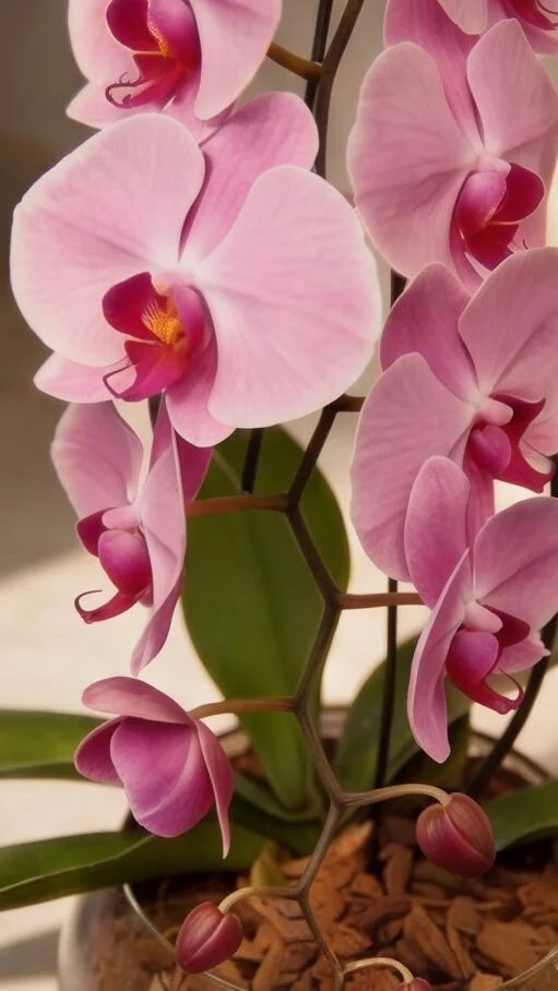 Orquídea Phalaenopsis em Aquário de Vidro - Imagem 4