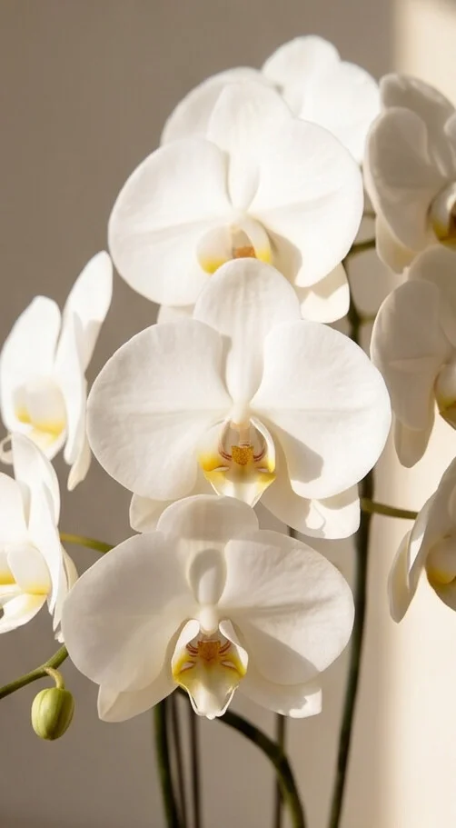 Orquídeas 3 hastes 14+ no vidro - Imagem 4