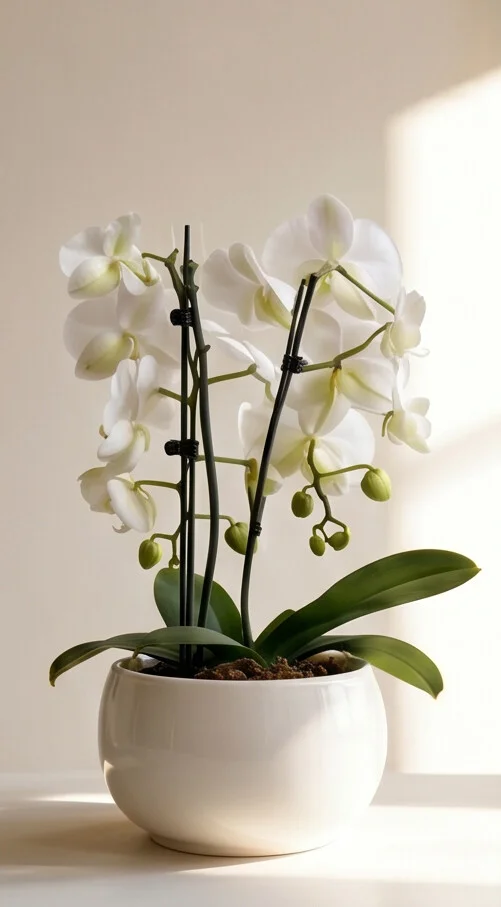 Orquídea Dupla Branca - Imagem 6