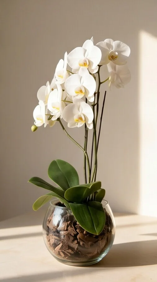 Orquídeas 3 hastes 14+ no vidro - Imagem 5
