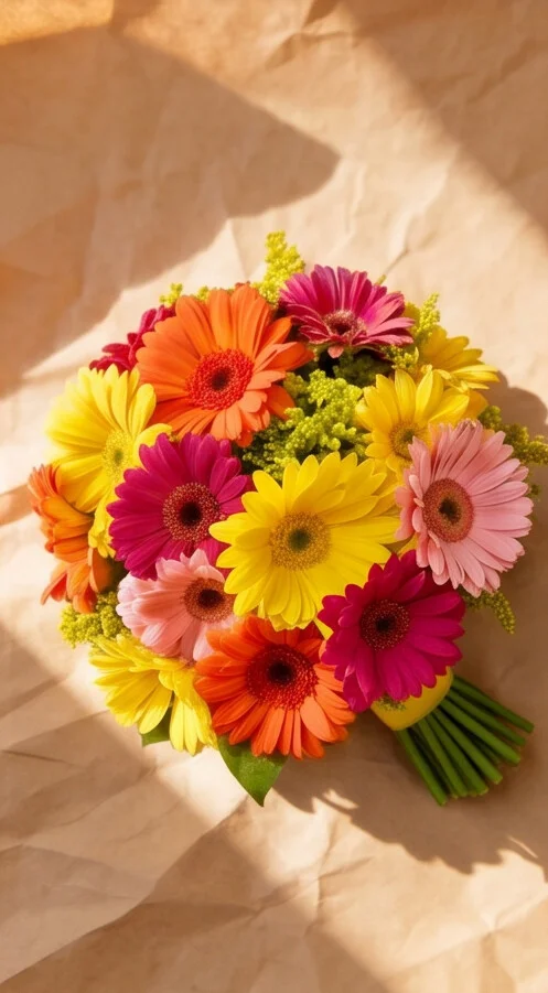 BUQUÊ GERBERAS COLORIDOS - Imagem 5