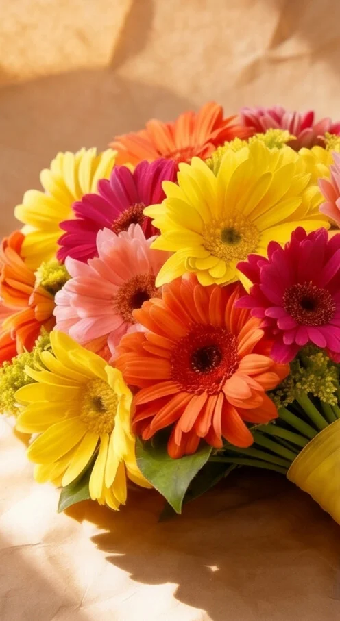 BUQUÊ GERBERAS COLORIDOS - Imagem 4