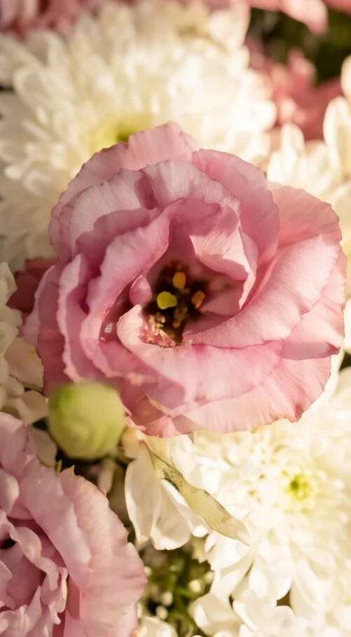 COROA DE FLORES TAMANHO P ROSA 2 - Imagem 4