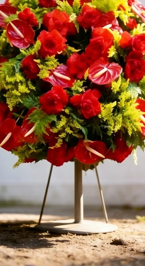 COROA DE FLORES TAMANHO P CORES 6 - Imagem 5