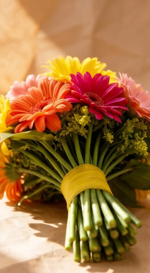 BUQUÊ GERBERAS COLORIDOS - Imagem 3