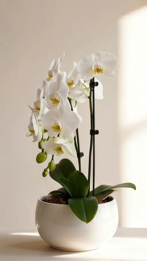 Orquídea Dupla Branca - Imagem 4