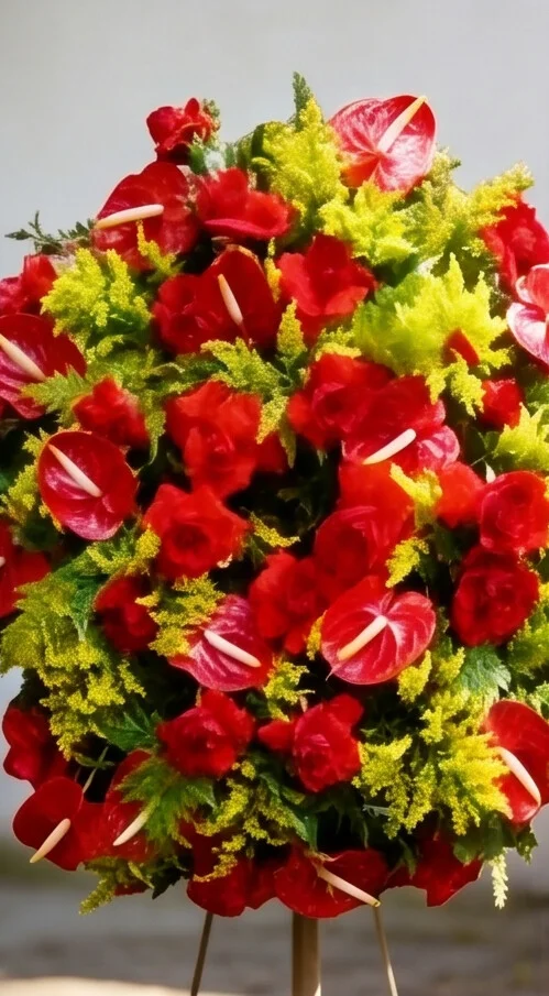 COROA DE FLORES TAMANHO P CORES 6 - Imagem 4