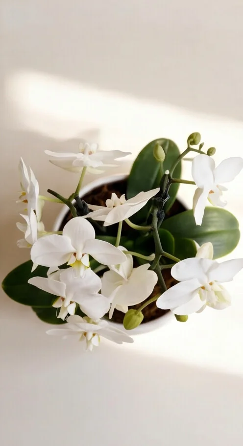 Orquídea Dupla Branca - Imagem 3