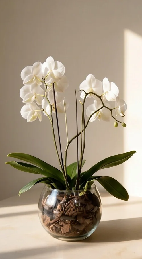 Orquídeas 3 hastes 14+ no vidro - Imagem 7
