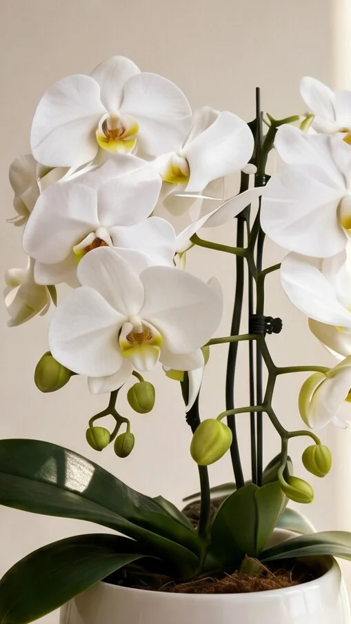 Orquídea Dupla Branca - Imagem 2