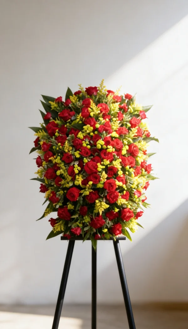COROA DE FLORES TAMANHO G CAROLA