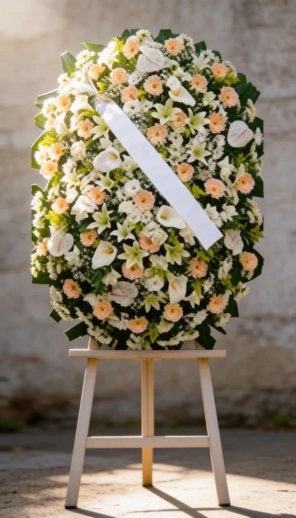 COROA DE FLORES NOBRES TAMANHO G