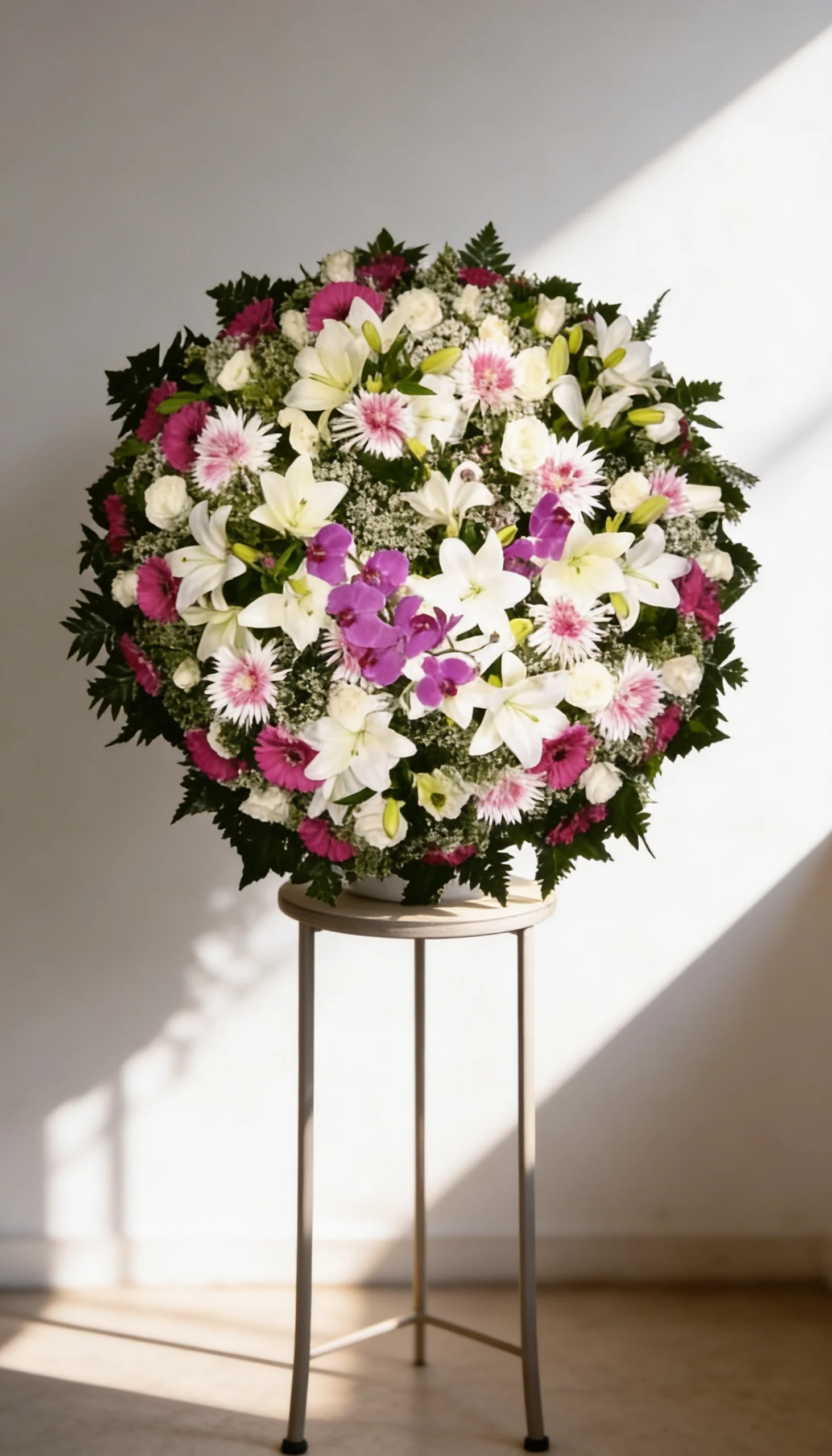 COROA DE FLORES TAMANHO P ROSA 3 ESPECIAL - Imagem 6