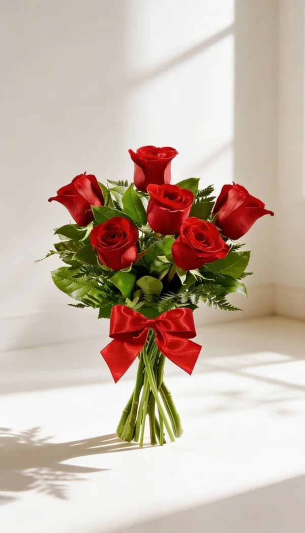 BUQUÊ DE ROSAS COLOMBIANAS COM 06 UNI