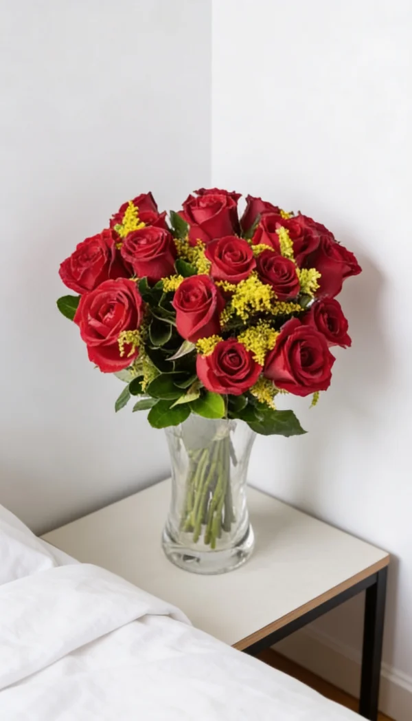 Arranjo De Rosas Vermelhas 1 Dízia