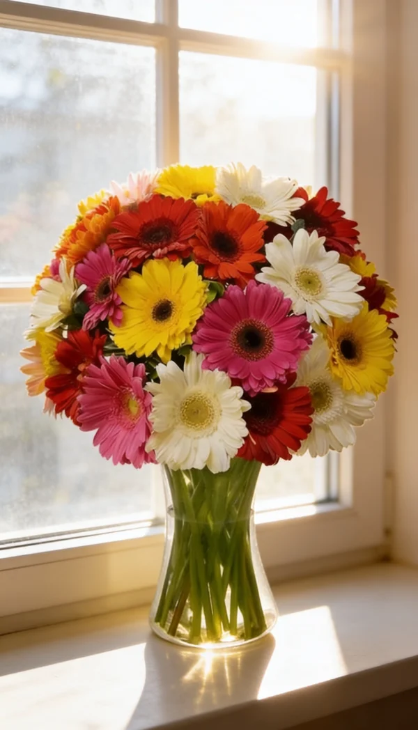 Arranjo De Gerberas Coloridas - 1 Dúzia E Meia